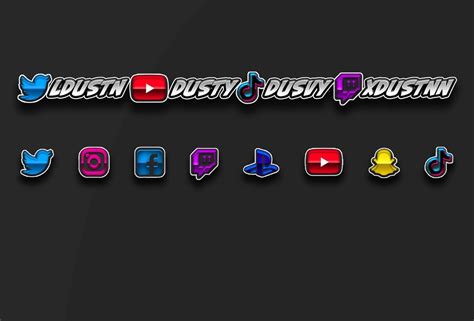 Social Media Overlay Photoshop Psd Streaming Video Creation