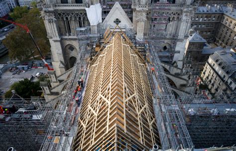 Notre Dames Spire Is Finally Installed One Year Before The Cathedral