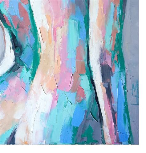 Woman Nude Art Print Female Body Acrylic Painting Print Etsy Uk