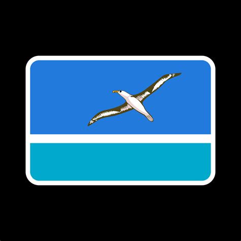 Midway Atoll Flag Official Colors And Proportion Vector Illustration