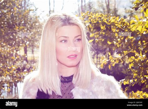 Beautiful Blonde Girl In Blue Hi Res Stock Photography And Images Alamy