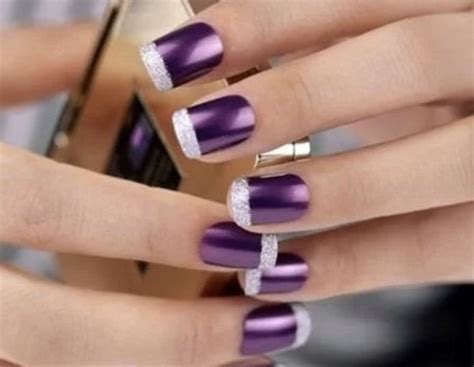 Pin By Nerma On Gel Nagels Betoverend Woud Purple Nail Designs Nail