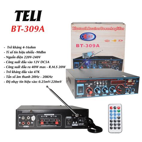 AMPLY MINI KARAOKE BLUETOOTH TELI BT-309A NGUỒN AC / DC | Shopee Việt Nam