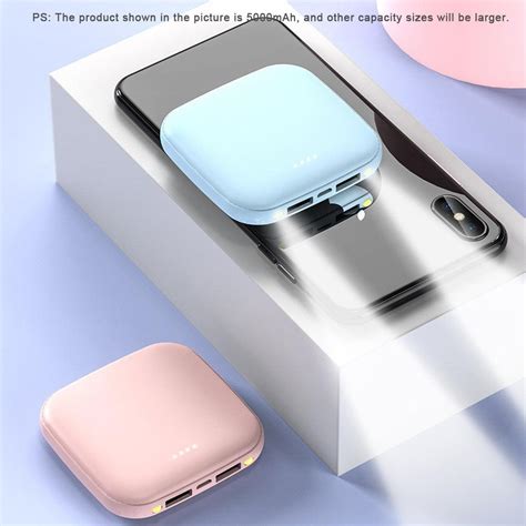 Купить 10000 мАч Mini Power Bank Dual USB повербанк портативное внешнее ...