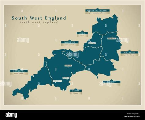 South England Map Hi Res Stock Photography And Images Alamy