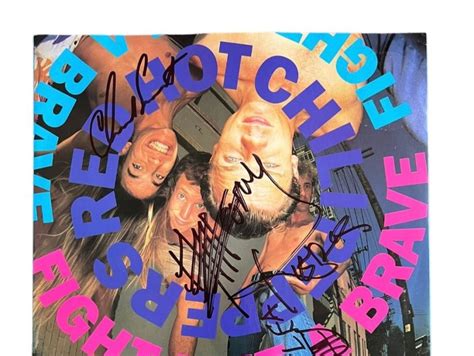 Red Hot Chili Peppers Signed Fight Like A Brave Vinyl Charitystars