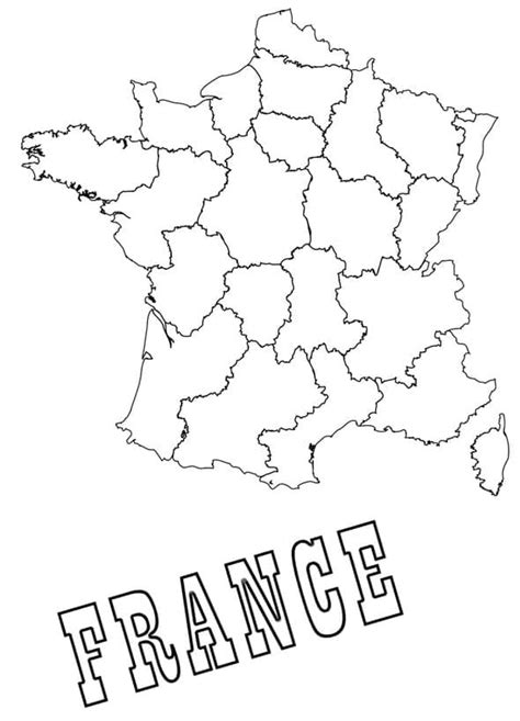 Printable Map Of France Coloring Page Download Print Or Color Online