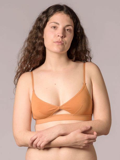Sujetador Tirante Fino Cut Out Calabaza De The Nude Label Talla Xs