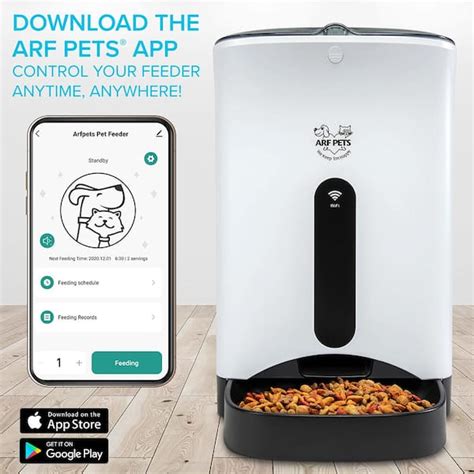 Arf Pets Automatic Pet Feeder Manual Portion Sizes Chart Classic Styles ...