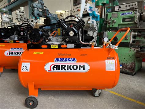 AIRKOM 200 LİTRE ÇİFT PİSTON KOMPRESÖR Used Air Piston Compressors ...