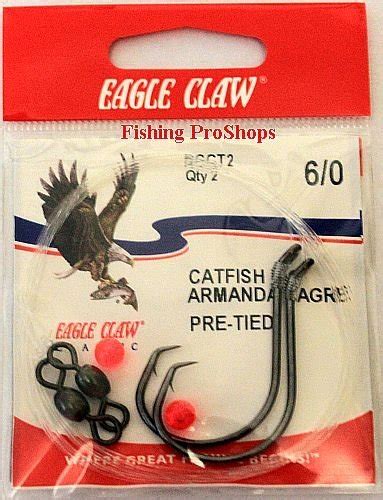 Eagle Claw 60 Catfish Rig Dual Hooks Fishing Leader