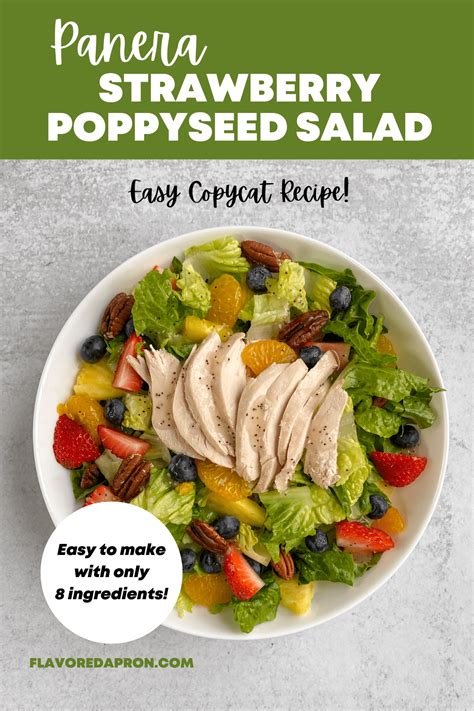 Panera Strawberry Poppyseed Salad Perfect For Summer Flavored Apron
