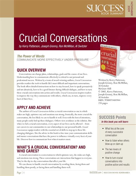 Crucial Conversations Pdf Crucial Conversations Tools For Talking When
