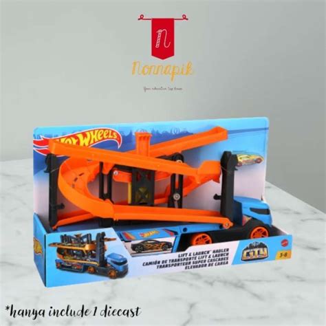 Promo Hotwheels Track Lift Launch Hauler Ori Mattel Hot Wheels Track TRUCK Diskon 23 Di
