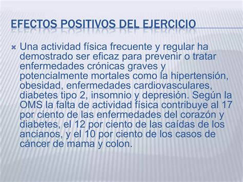 Efectos del ejercicio físico maria belen garcia PPT