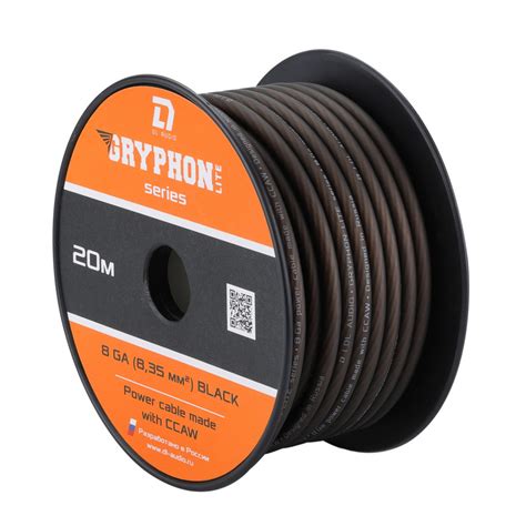 Силовой кабель DL Audio ™ Gryphon Lite Power Cable 8 Ga Black
