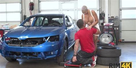 RIM K Dame With Big Tits Is Licking Anus In The Car Repair Chloe Lamour Tnaflix