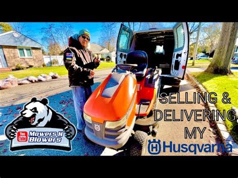 SELLING DELIVERING MY FREE REPOWERED HUSQVARNA 21HP BRIGGS V TWIN