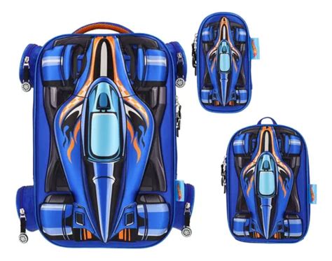 Kit De Mochila Lonchera Lapicera Hot Wheels Primaria Vs5730 Envío gratis