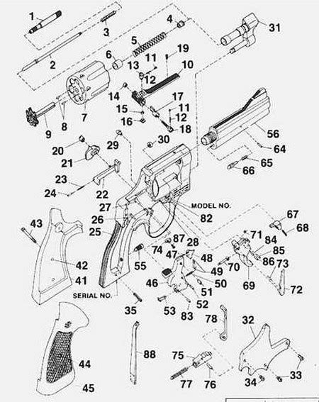 Smith Wesson Revolver Parts Diagram Smith Wesson Number Revo