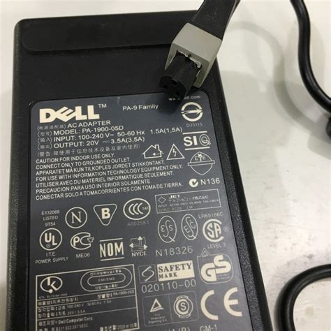 Bộ Chuyển Đổi Nguồn Adapter Dell 20v 35a Pa 1900 05d Connector Size 3 Pin