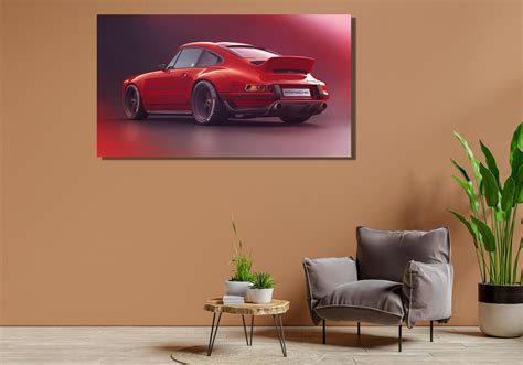 Roter Porsche Elfen Carrera Gts Bereit Zum Aufh Ngen Etsy De