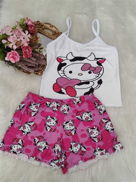PIJAMA BLOGUERINHA SLIM KI HELLO KIT Império Lingerie