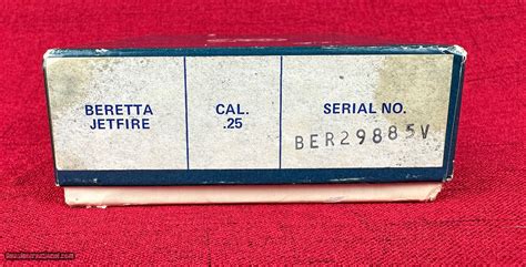 Beretta Model 950 Bs Jetfire 25 Acp W Original Box