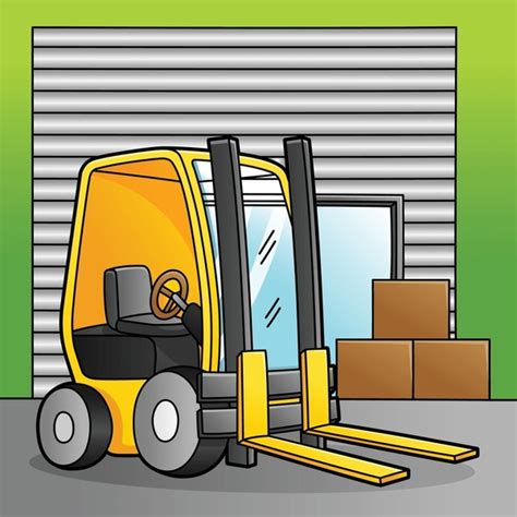 Coloring Book Fork Lift Royalty Free Photos And Stock Images