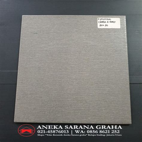 Jual Keramik Lantai Platinum Cargo Dark Grey 30x30 Ubin Abu Kasar Serat