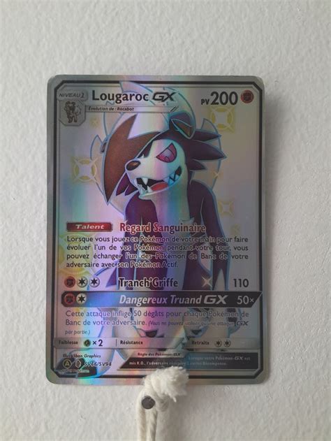 Carte Pokemon Lougaroc Gx Shiny Pokemon Beebs