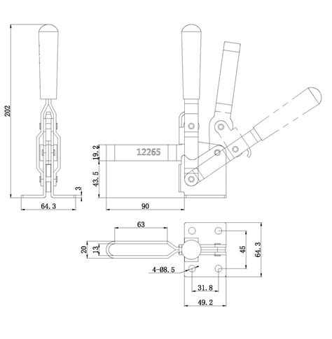 Прижим шарнирно-рычажный Арт. CH-12265 CH-12265: цены, модели ...