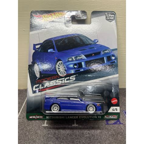 全新 Hot Wheels 風火輪 日版 汽車文化Mitsubishi Lancer EVO VI 三菱 膠胎 蝦皮購物