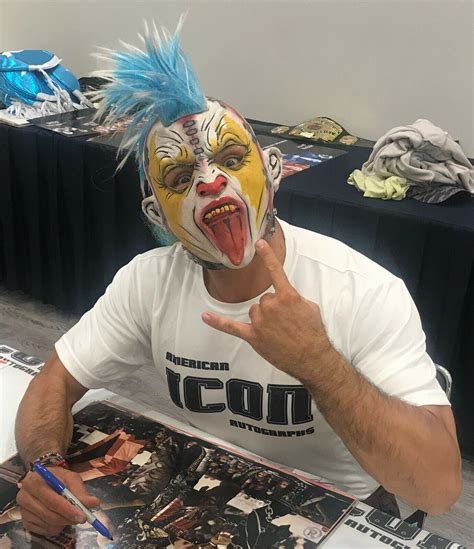 Pentagon Texano Jr Psycho Clown Signed X Photo Bas Beckett Coa Aaa