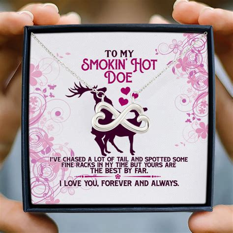 Smoking Hot Doe Necklace To My Smokin Hot Doe Tail To My Future Wife Necklace CubeBik