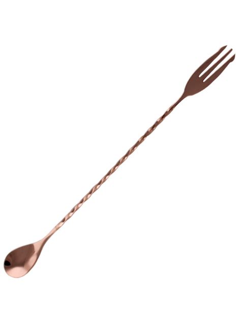Trident Bar Spoon 30cm Copper Bar Tools And Barware New Zealand