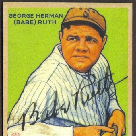 Babe Ruth Card Etsy