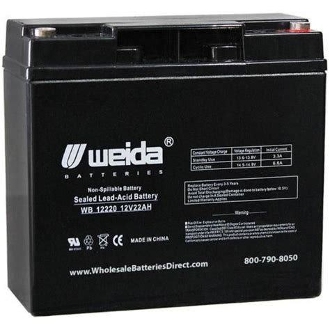 Wb12220 It Insert Terminals Sla Agm 12v 22ah Battery Es1230 Jnc105 Jncx1 Dsr12 22a 3