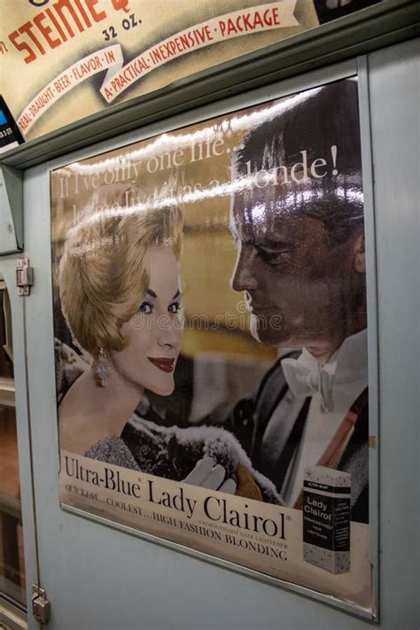 Poster At The Subway Station In The New York Transit Museum Downtown