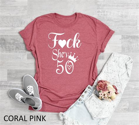 Fuck I M 50 T Shirt Fuck She S 50 Shirt 50th Etsy