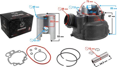 Części motocyklowe Moretti Cylinder Do Motoroweru 2T 50Cc Am6 Opinie