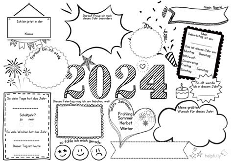 Vorlage Grundschule Jahresstart Ins Schuljahr 2024 PDF Ausdrucken