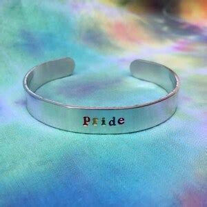 Rainbow Pride Bracelet Gay Pride Bracelet Lesbian Bracelet Etsy