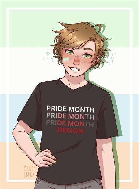 Pride Month Demon Shirt Fan Art Pride Month Demon Know Your Meme