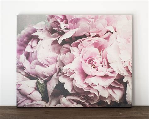 Peony Canvas Art Peonies Photography Canvas Floral Wall Art