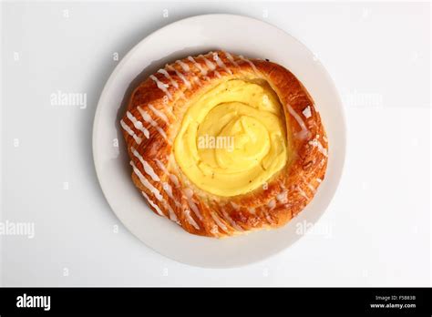 Danish Pastry With Custard Filling Stock Photo Alamy