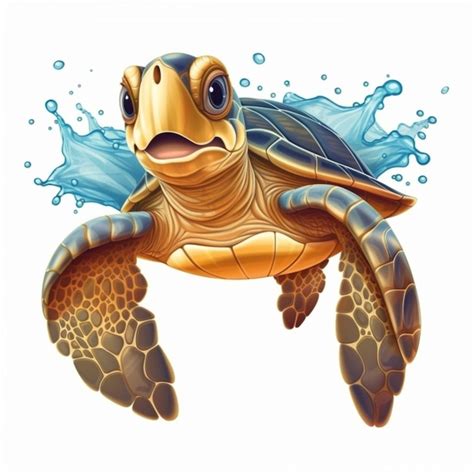 Premium Photo Vector Hand Drawn Turtle Outline Illustrationvector