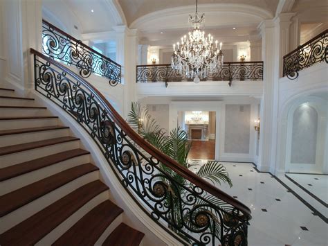 The "Stone Mansion" in Alpine, New Jersey. The grand entry at the Frick Estate, a new stone ...