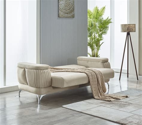 Resital Loveseat In Cream By Furnia 1StopBedrooms