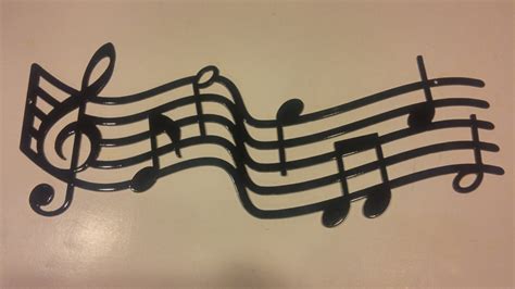 Extra Large Metal Music Staff Wall Art By 81metalart On Etsy